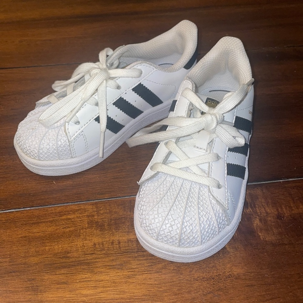 Toddler boy Adidas superstar sneakers